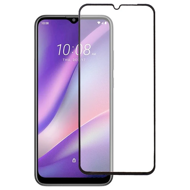 Für HTC Wildfire E3 Panzerglas Bildschirmschutz HD Klar Vollständige Abdeckung Vollständiger Kleber Seidendruckfilm
