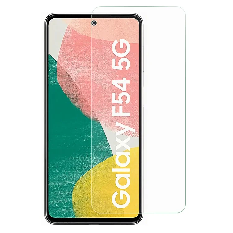 Para Samsung Galaxy F54 5G / M54 5G Película de Vidrio Templado Anti-Arañazos Anti-Polvo Borde en Arco de 0.3mm Protector de Pantalla