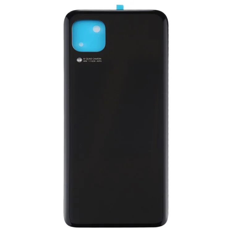 Для аккумуляторного отсека Huawei P40 lite 4G с клейкой наклейкой и крышкой объектива камеры - черный
