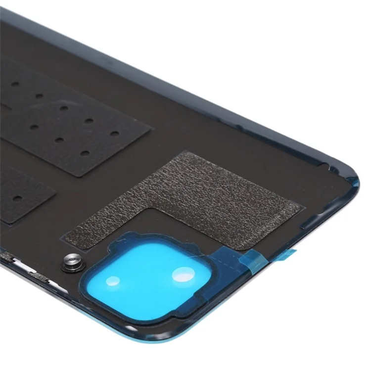 Per Huawei P40 Lite 4G Battery Housing Con Adesivo Adesivo + Coperchio Dell'obiettivo Della Fotocamera - Nero