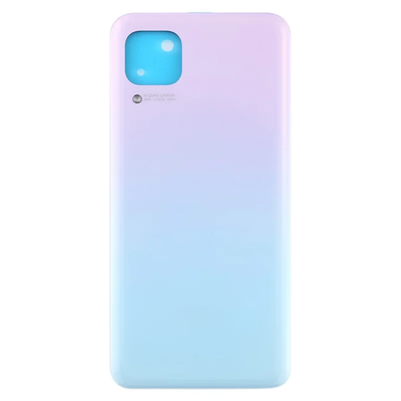 Pour Huawei P40 lite 4G Boîtier de Batterie avec Autocollant Adhésif + Couvercle d'Objectif de Caméra - Rose / Bleu