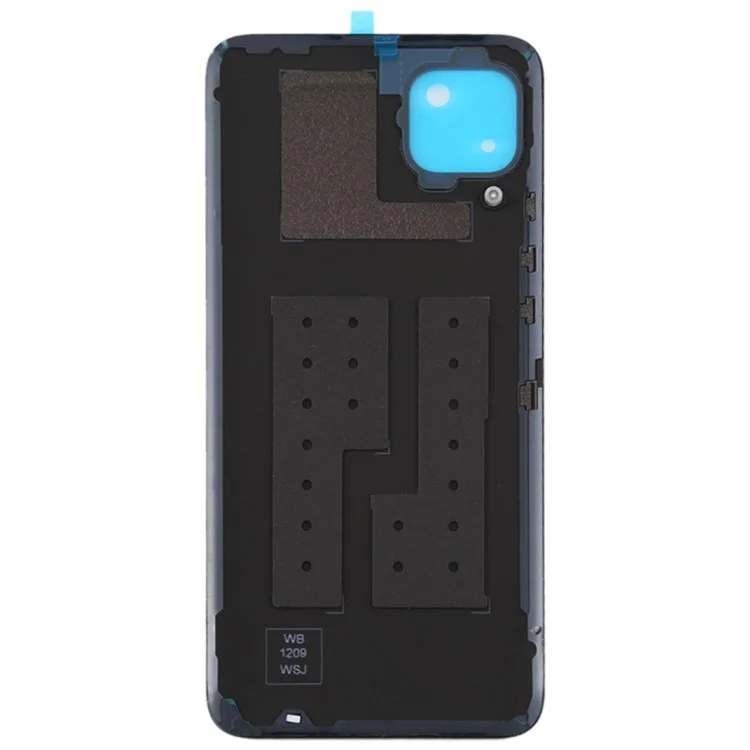 Pour Huawei P40 lite 4G Boîtier de Batterie avec Autocollant Adhésif + Couvercle d'Objectif de Caméra - Rose / Bleu