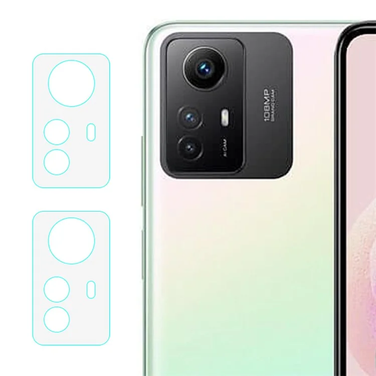 2Pcs For Xiaomi Redmi Note 12S 4G Camera Lens Protector 3D Arc Edge Tempered Glass Ultra Clear Lens Film
