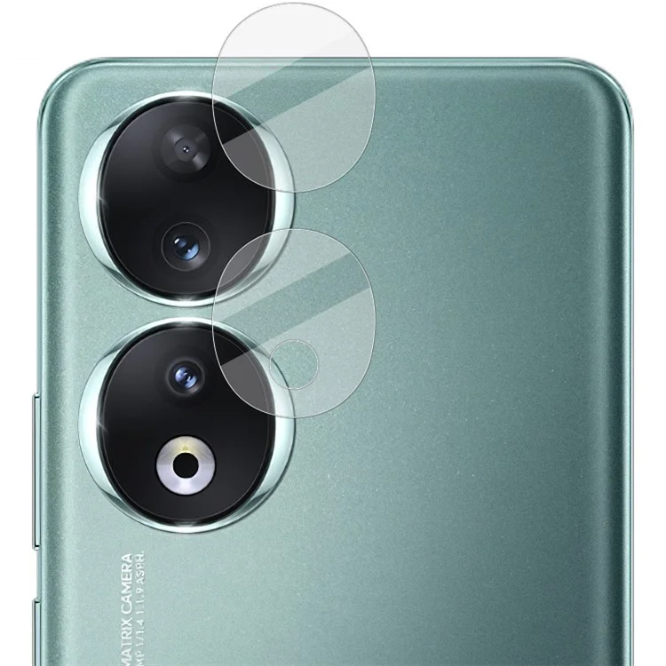 IMAK 1 Set Tempered Glass Camera Lens Film para Honor 90, Protector de lente de teléfono claro HD anti-arañazos
