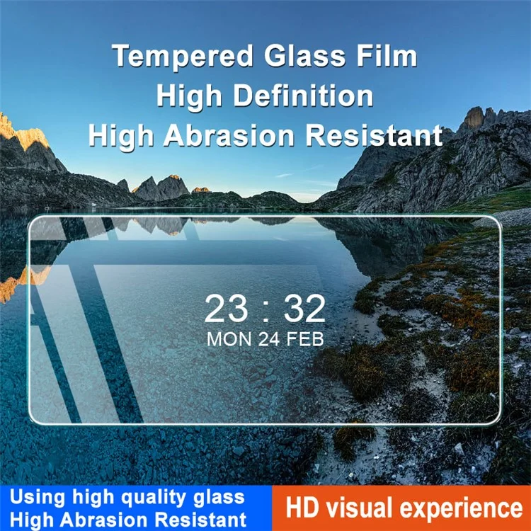 Protector de pantalla IMAK H Series para Xiaomi Redmi Note 12S 4G, película protectora de pantalla de cristal templado HD transparente