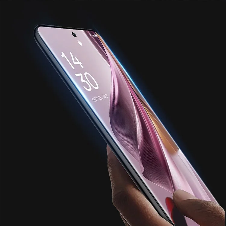 DUX DUCIS per Oppo Reno10 Pro+ 5G 3D Hot Bending Screen Protector Full Glue Medium Alumina Glass Film