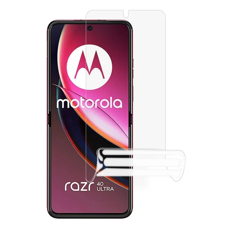 Per Motorola Razr 40 Ultra 5G / Razr 40 5G Pellicola Protettiva per Schermo Interno HD Chiara Anti-Graffio Anti-Riflesso TPU