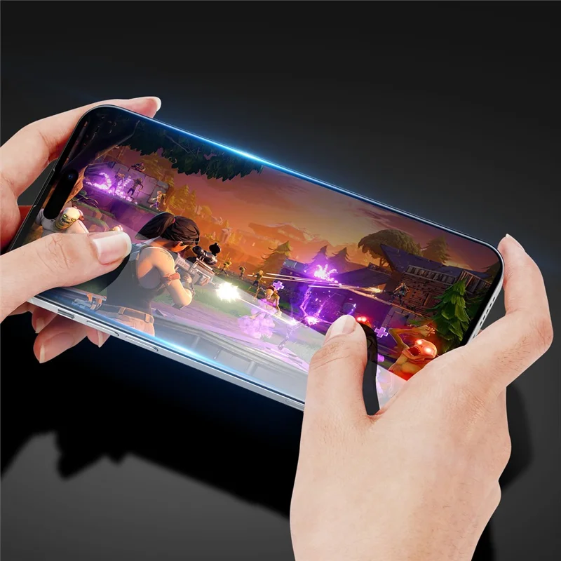 DUX DUCIS for iPhone 15 Pro Full Screen Protector 2.5D Flat Screen Medium Alumina Glass HD Clear Film