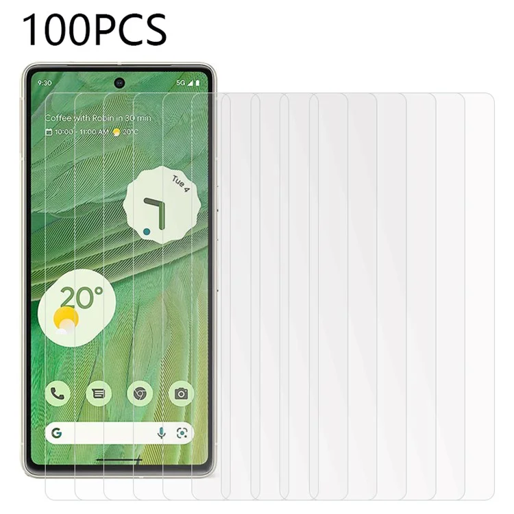 Compra al por mayor 100 unidades para Google Pixel 7 5G Protector de pantalla de cristal templado Película ultra clara resistente a los arañazos