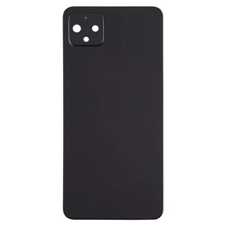 Para Google Pixel 4 OEM Cubierta de batería Puerta trasera Repuesto de la vivienda con anillo de la lente de la cámara Cubrir - Negro