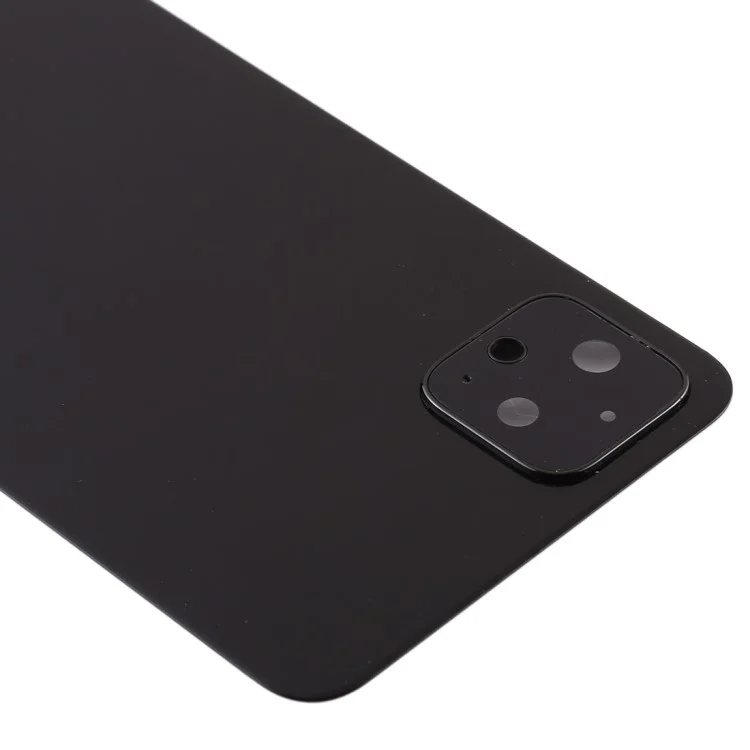 Para Google Pixel 4 OEM Cubierta de batería Puerta trasera Repuesto de la vivienda con anillo de la lente de la cámara Cubrir - Negro