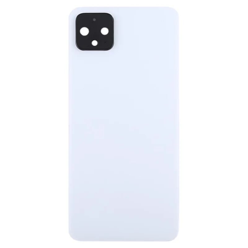 For Google Pixel 4 OEM Battery Back Cover Rear Door Housing Replacement with Camera Lens Ring Cover - White