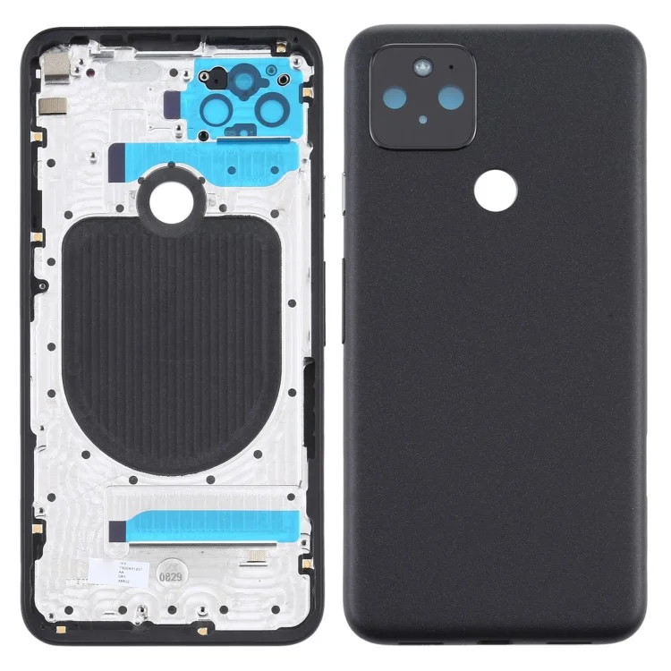 Pour Google Pixel 5 OEM Battery Door Cover Phone Repair Part - Noir