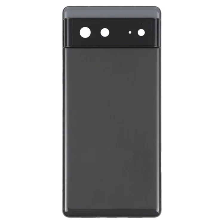 Für Google Pixel 6 Rückseiten-Batteriegehäuse-Abdeckung + Mittelplattenrahmen-Ersatz - Schwarz