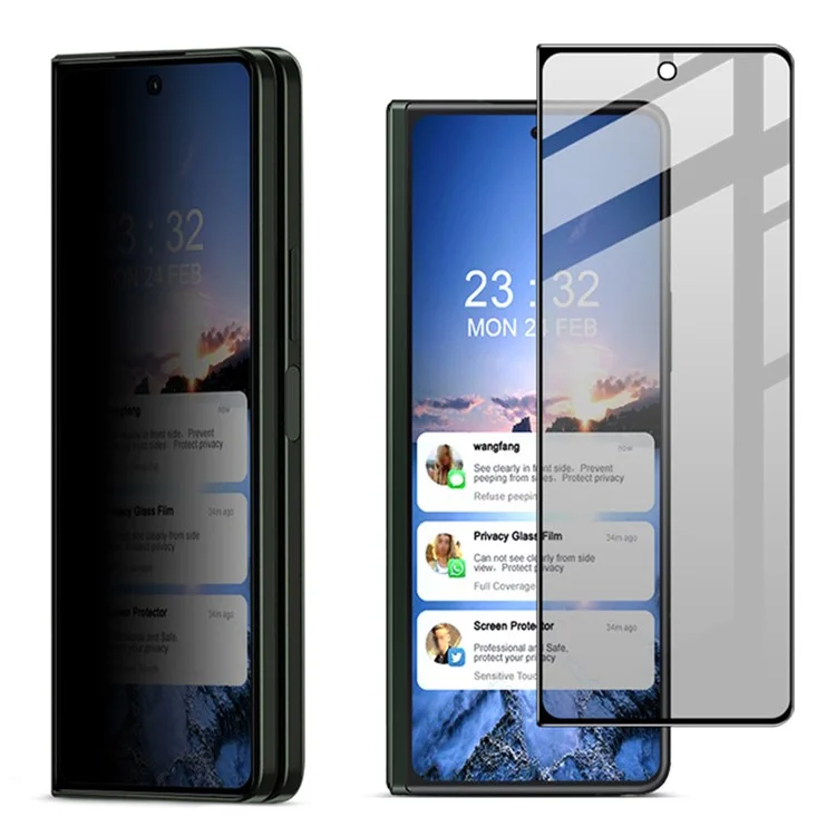 IMAK Für Samsung Galaxy Z Fold5 5G Datenschutz-Panzerglas Vollflächiger Displayschutz