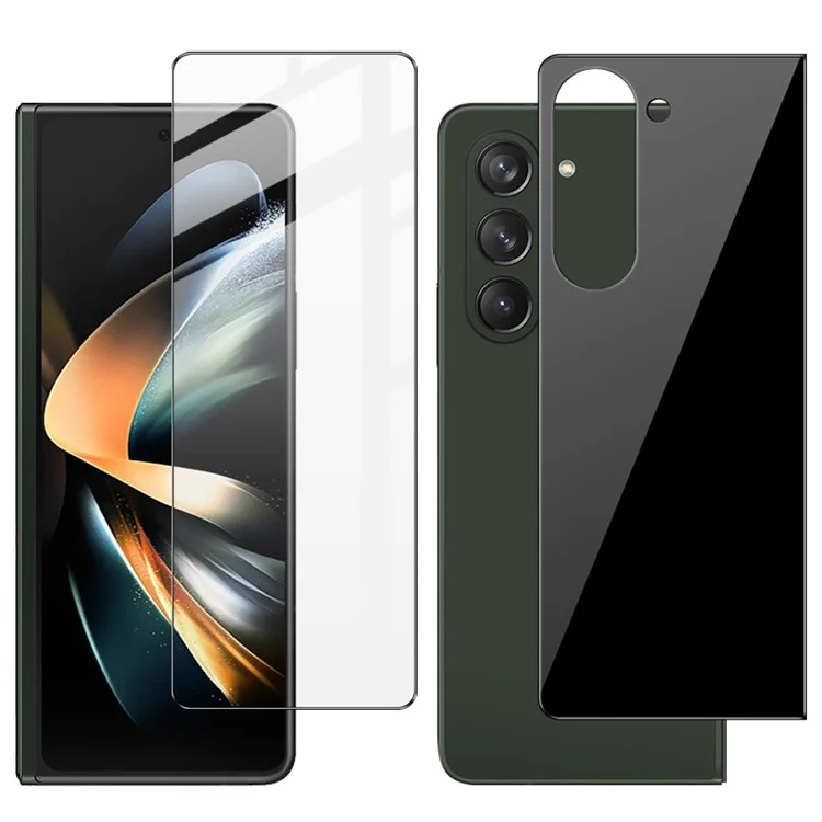 IMAK For Samsung Galaxy Z Fold5 5G Front and Back Tempered Glass Screen Protector Set HD Clear Full Glue Film (Scaled Down Version)