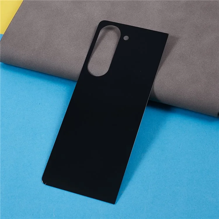 Para Samsung Galaxy Z Fold5 5G Silk Printing Full Glue Complete Cover Tempered Glass Back Protector Film - Preto