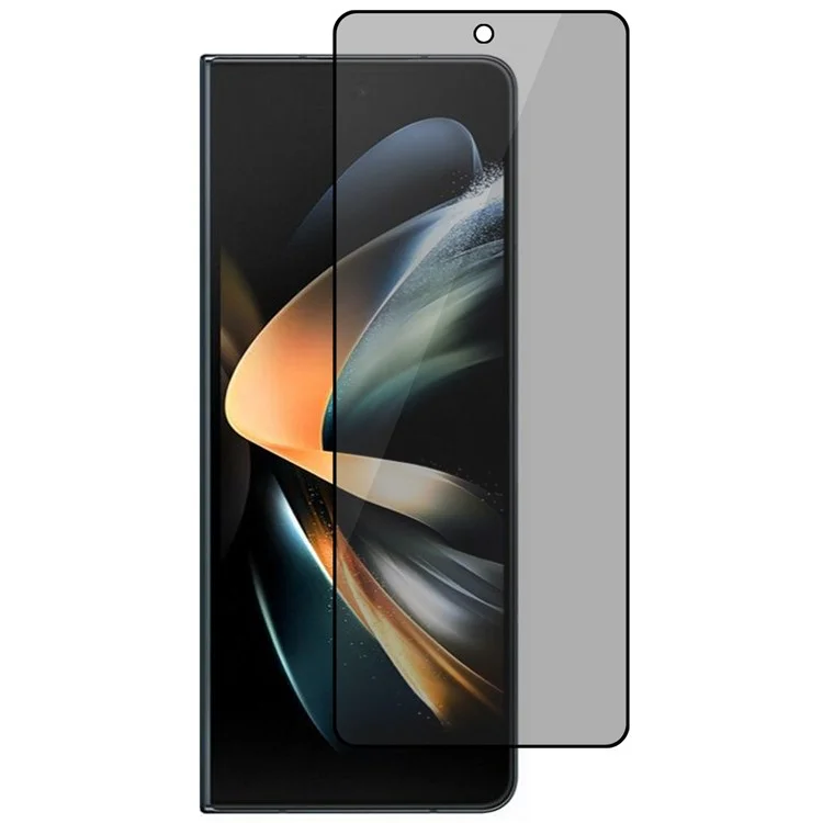 For Samsung Galaxy Z Fold5 5G Silk Printing Anti-spy Tempered Glass Screen Protector Full Cover Film
