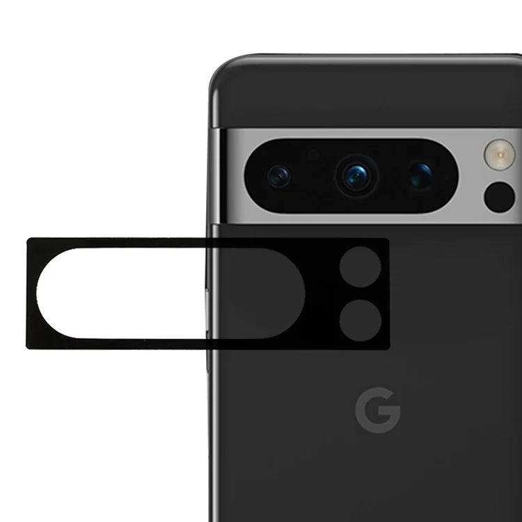 Para Google Pixel 8 Pro Silk Printing Phone Camera Lens Protector Tempered Glass Lens Film - Preto
