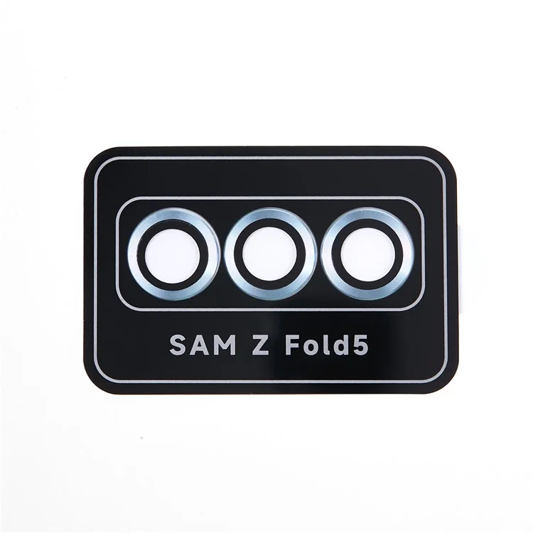 For Samsung Galaxy Z Fold5 5G Camera Lens Protector Metal + Tempered Glass Clear Lens Film Positioning Installation - Blue