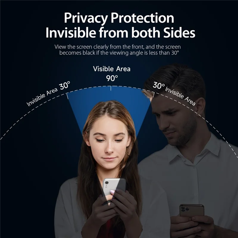 DUX DUCIS لجهاز iPhone 15 واقي من التصنت، واقي شاشة كامل مسطح 2.5D، فيلم زجاجي من السيليكون عالي الالومينا ملصق بالكامل