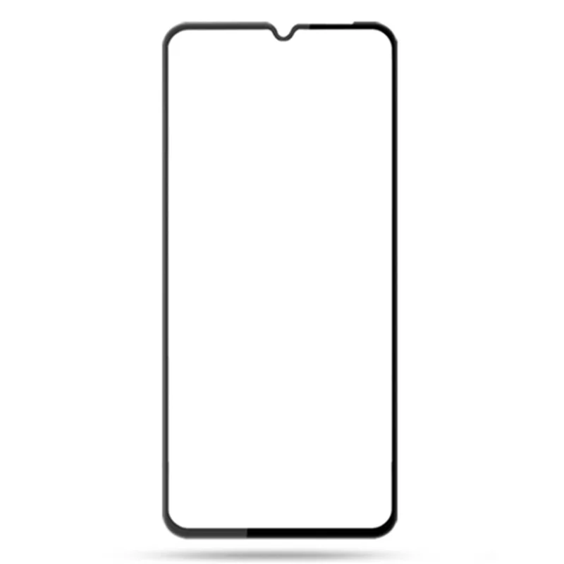 AMORUS For Motorola Moto E7 Power Shatterproof Screen Protector Silk Printing Full Glue Tempered Glass Film - Black