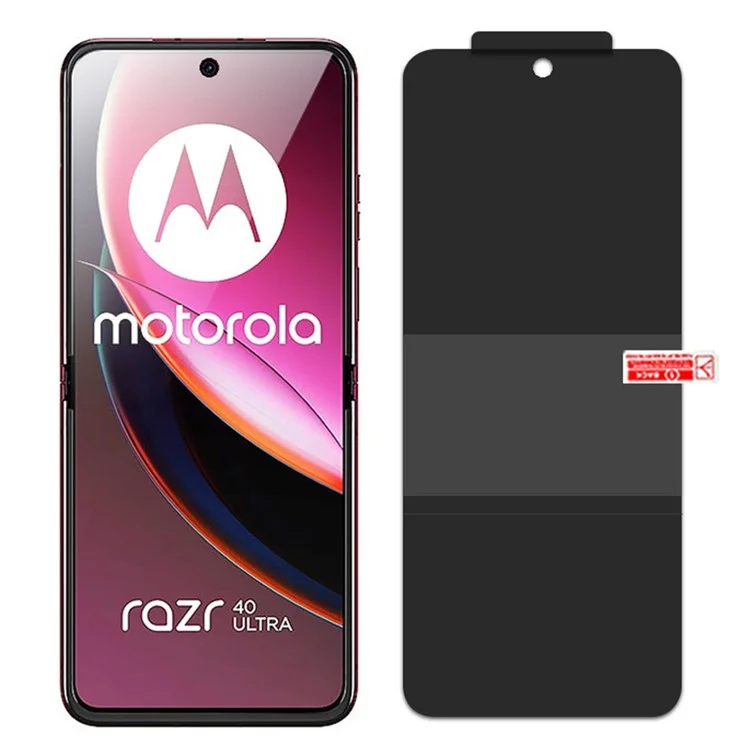 Protector de pantalla interior del teléfono para Motorola Razr 40 Ultra 5G, película TPU antiespía a prueba de explosiones y de cobertura completa