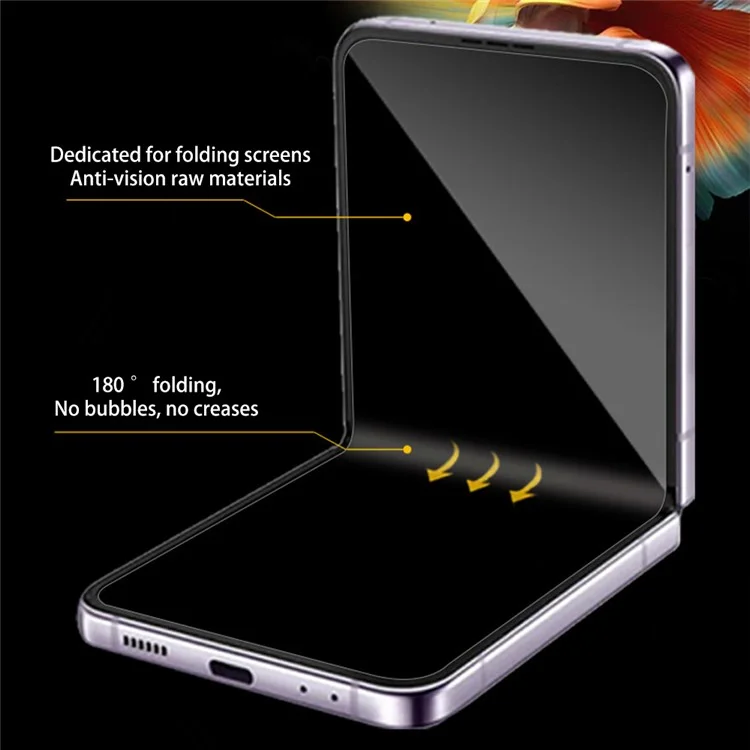 Protector de pantalla interior del teléfono para Motorola Razr 40 Ultra 5G, película TPU antiespía a prueba de explosiones y de cobertura completa