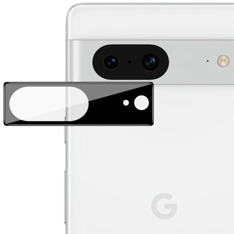 IMAK Phone Rear Lens Film for Google Pixel 8 , HD Clear Tempered Glass Camera Lens Protector (Black Version)