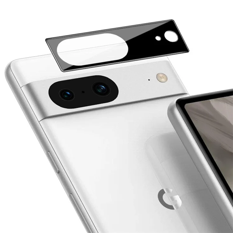 IMAK Phone Rear Lens Film for Google Pixel 8 , HD Clear Tempered Glass Camera Lens Protector (Black Version)