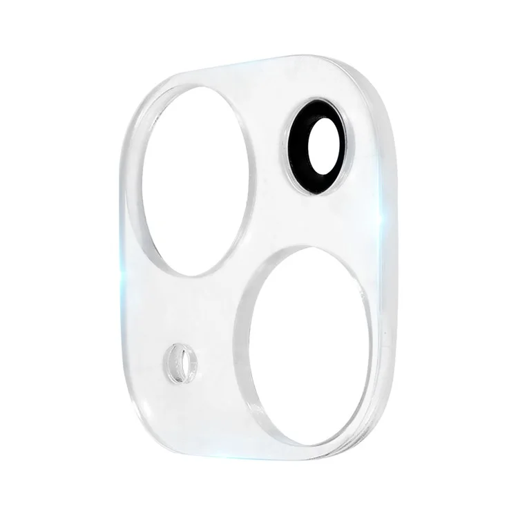 For iPhone 15 / 15 Plus Tempered Glass Lens Film Anti-explosion Silk Printing Camera Lens Protector with Bottom Plate