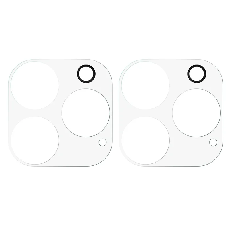 2 pièces pour iPhone 15 Pro Max / 15 Pro Protecteur d'objectif de caméra Verre trempé HD Bord incurvé en arc Film de protection d'objectif