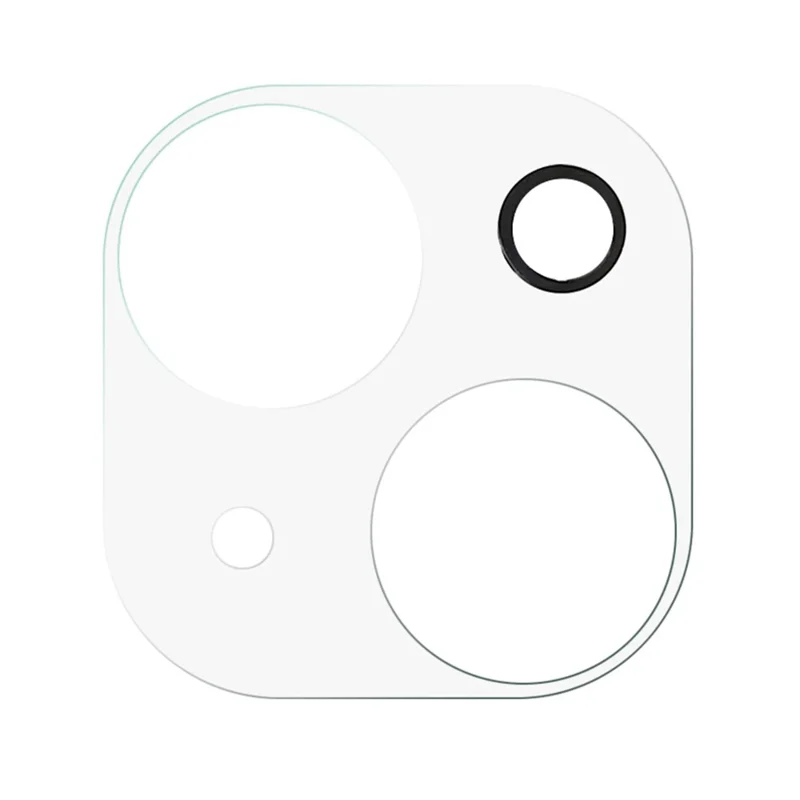 2 unidades para iPhone 15 Plus / 15 Super Protector de vidrio templado transparente para la cámara 3D arco borde Película de lente