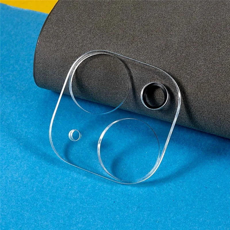 2 unidades para iPhone 15 Plus / 15 Super Protector de vidrio templado transparente para la cámara 3D arco borde Película de lente