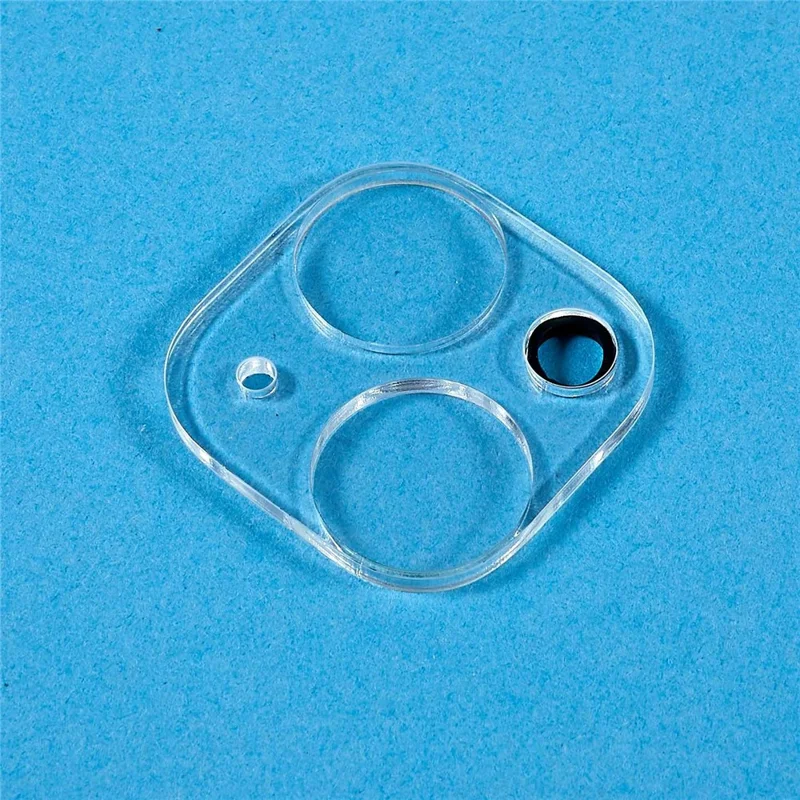 2 unidades para iPhone 15 Plus / 15 Super Protector de vidrio templado transparente para la cámara 3D arco borde Película de lente