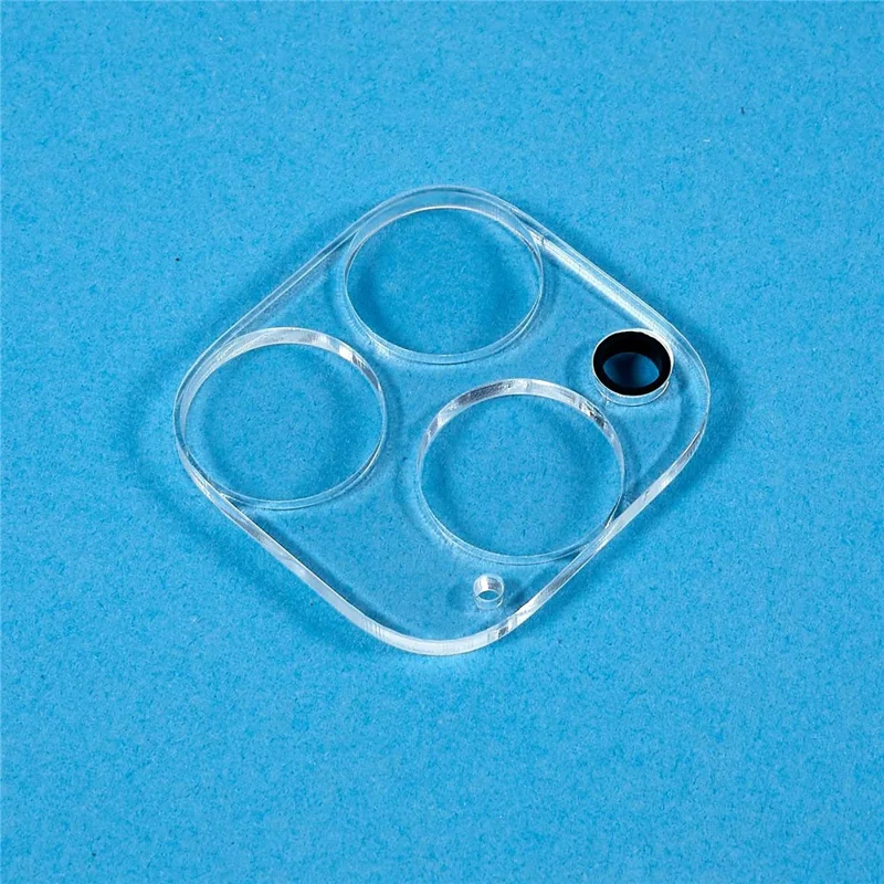 Para iPhone 15 Pro Max Protector de Lente de Cámara de Cristal Templado con Impresión Sedosa Película para Lente de Teléfono con Placa Inferior