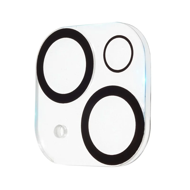 For iPhone 15 / 15 Plus Tempered Glass Camera Lens Protector Ultra Clear Anti-scratch Phone Lens Film - Black