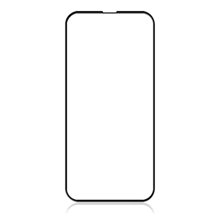 AMORUS 2Pcs For iPhone 15 Pro Max Silk Printing Tempered Glass Film Full Screen Coverage Protector (Full Glue) - Black