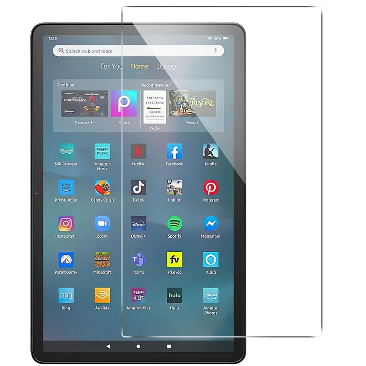 Protetor de Tela de Vidro Temperado para Amazon Fire Max 11, Película de Tela de Tablet Full Cover Arc Edge HD Clear