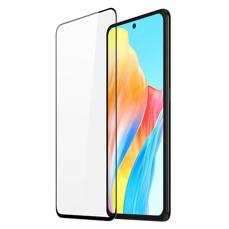 DUX DUCIS para Oppo A1 5G / A98 5G Película protectora de pantalla totalmente encolada de 0,33 mm HD Clear Tempered Glass (9D)