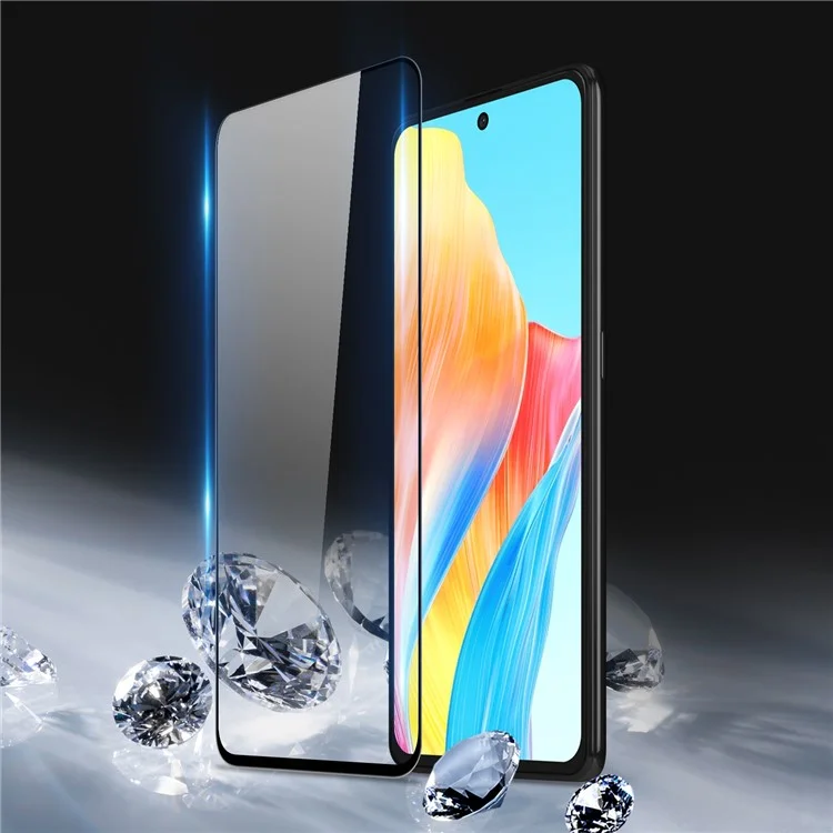 DUX DUCIS para Oppo A1 5G / A98 5G Película protectora de pantalla totalmente encolada de 0,33 mm HD Clear Tempered Glass (9D)