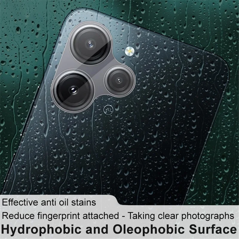 IMAK Lens Protector für Xiaomi Redmi 12 4G Anti-Kratzer integrierter gehärteter Glaslinsenfilm + Acryllinsenkappe