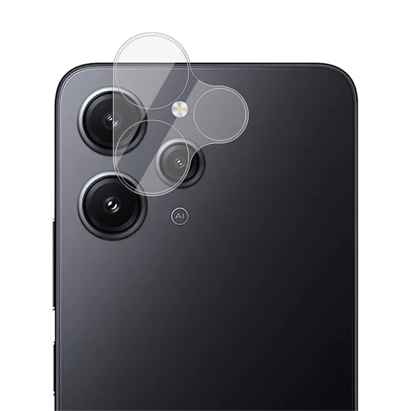 IMAK Lens Protector für Xiaomi Redmi 12 4G Anti-Kratzer integrierter gehärteter Glaslinsenfilm + Acryllinsenkappe