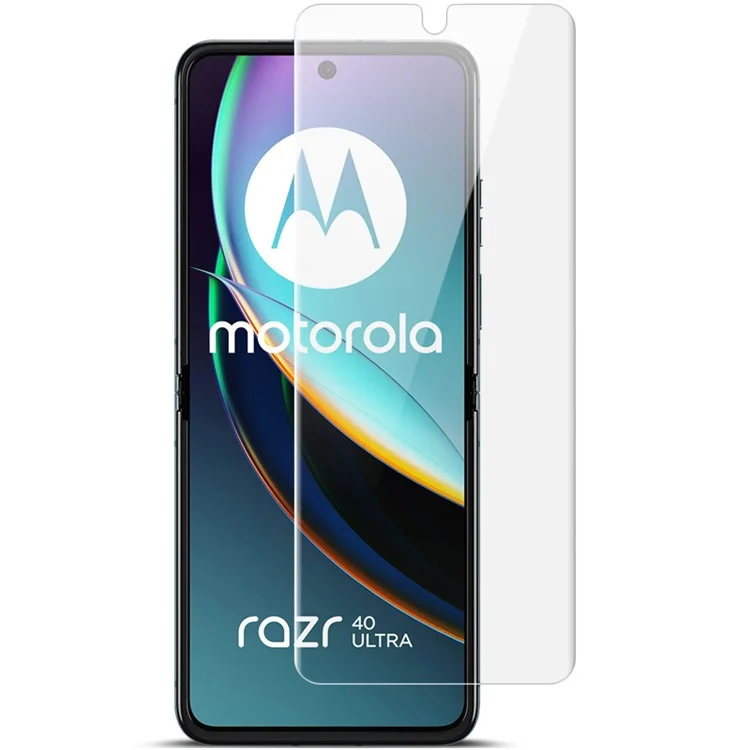 IMAK para Motorola Razr 40 Ultra 5G Película protectora de hidrogel III Cobertura completa Película de pantalla suave de TPU claro + Película protectora posterior Antiarañazos