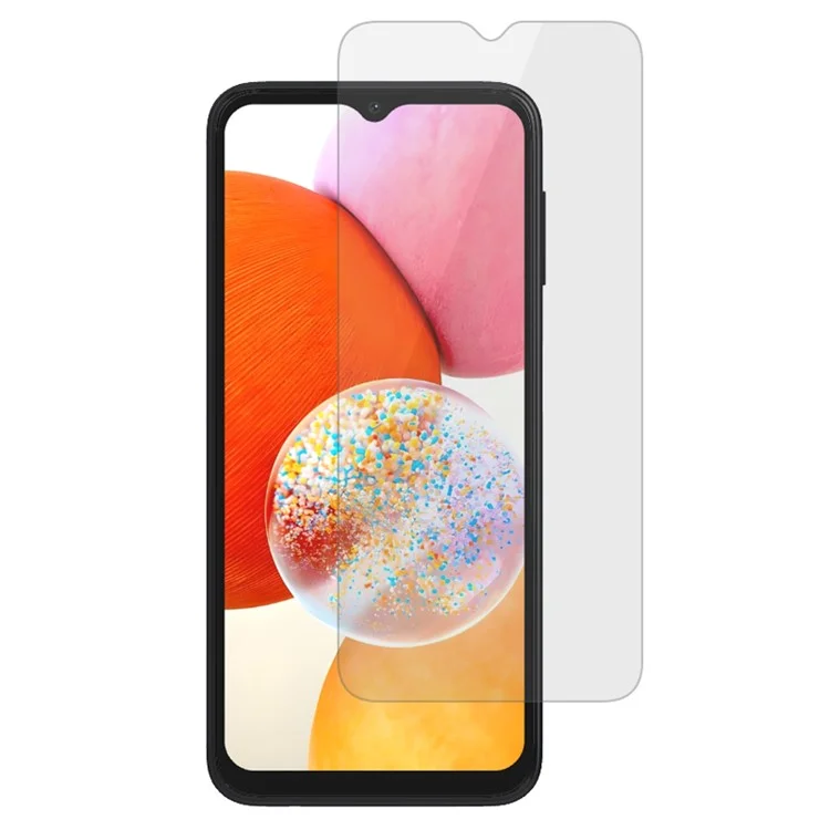 Per Samsung Galaxy A14 5G / A14 4G / 4G Protezione dello schermo del telefono Pellicola in vetro temperato con bordo arc 2.5D a prova di esplosione