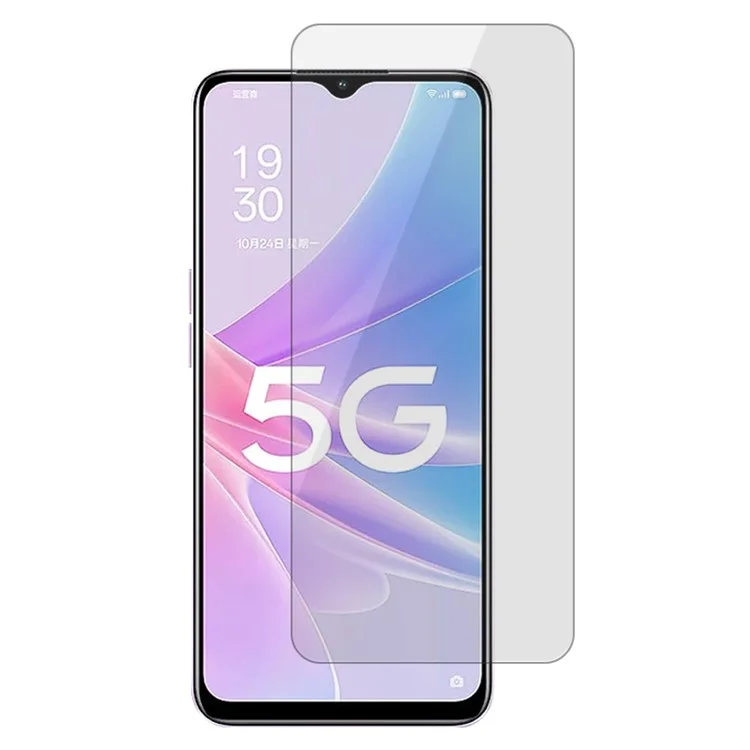 Protector de pantalla para teléfono Oppo A58 5G, película de vidrio templado antideslumbrante HD de borde arqueado 2.5D