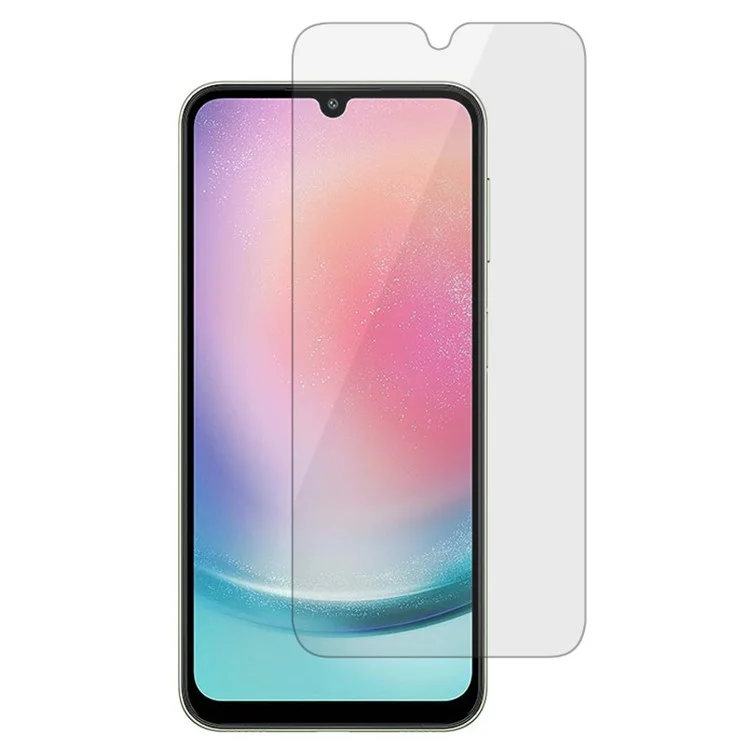 Für Samsung Galaxy A24 4G (162,1 x 77,6 x 8,3 mm) 2,5D Arc Edge Displayschutzfolie Ultraklar Kratzfest Gehärtetes Glas