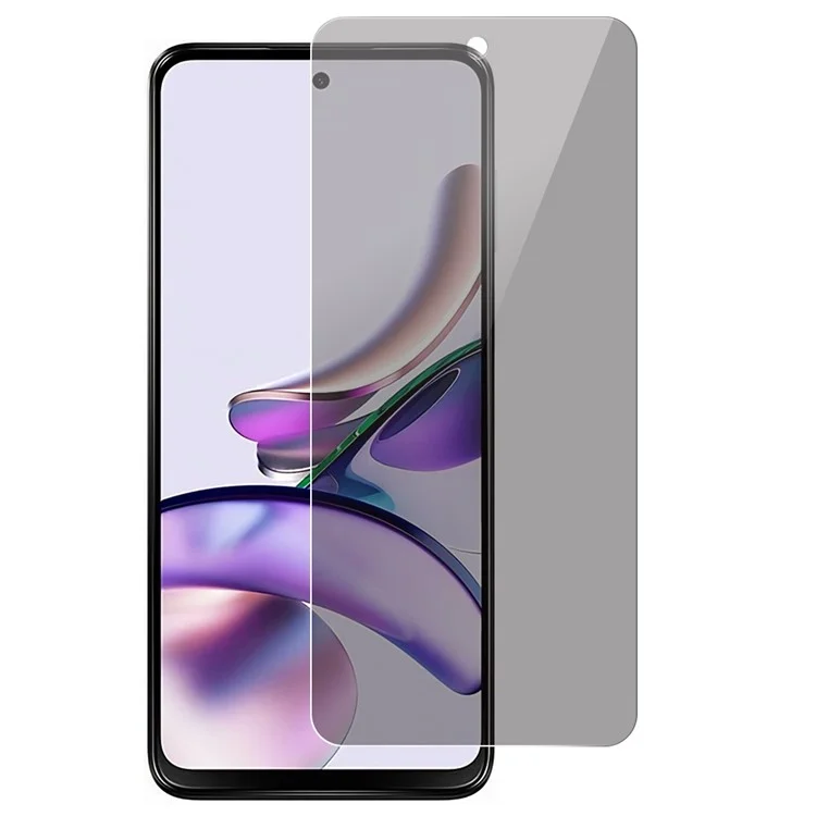 Per Motorola Moto G13 4G Anti-spy Screen Protector 0.3mm Arc Edge Tempered Glass Full Covering Screen Film