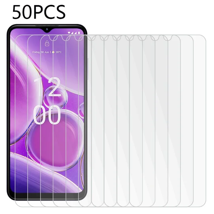 Bulk Purchasing 50Pcs Scratch-Resistant Tempered Glass Film for Nokia G42 , High Transparency Phone Screen Protector
