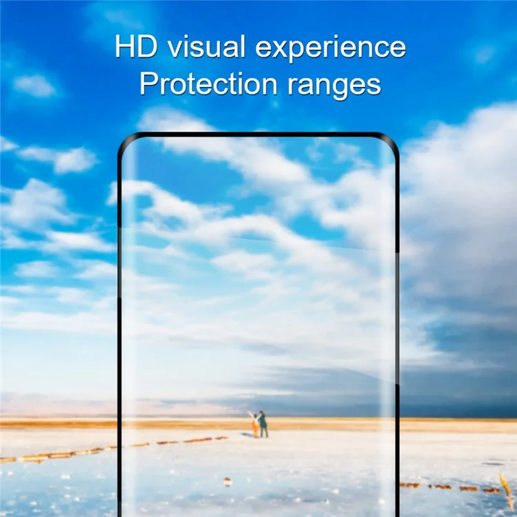 AMORUS для Oppo Find X6 Pro Silk Printing Full Screen Protector 3D Curved Tempered Glass Full Glue Film